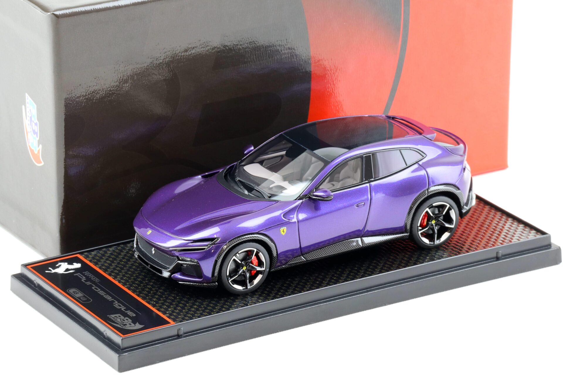 ID 91367 orig.jpg 1:43 BBR Ferrari Purosangue with Panorama roof Viola Al Humaid - Limited 49 pcs.