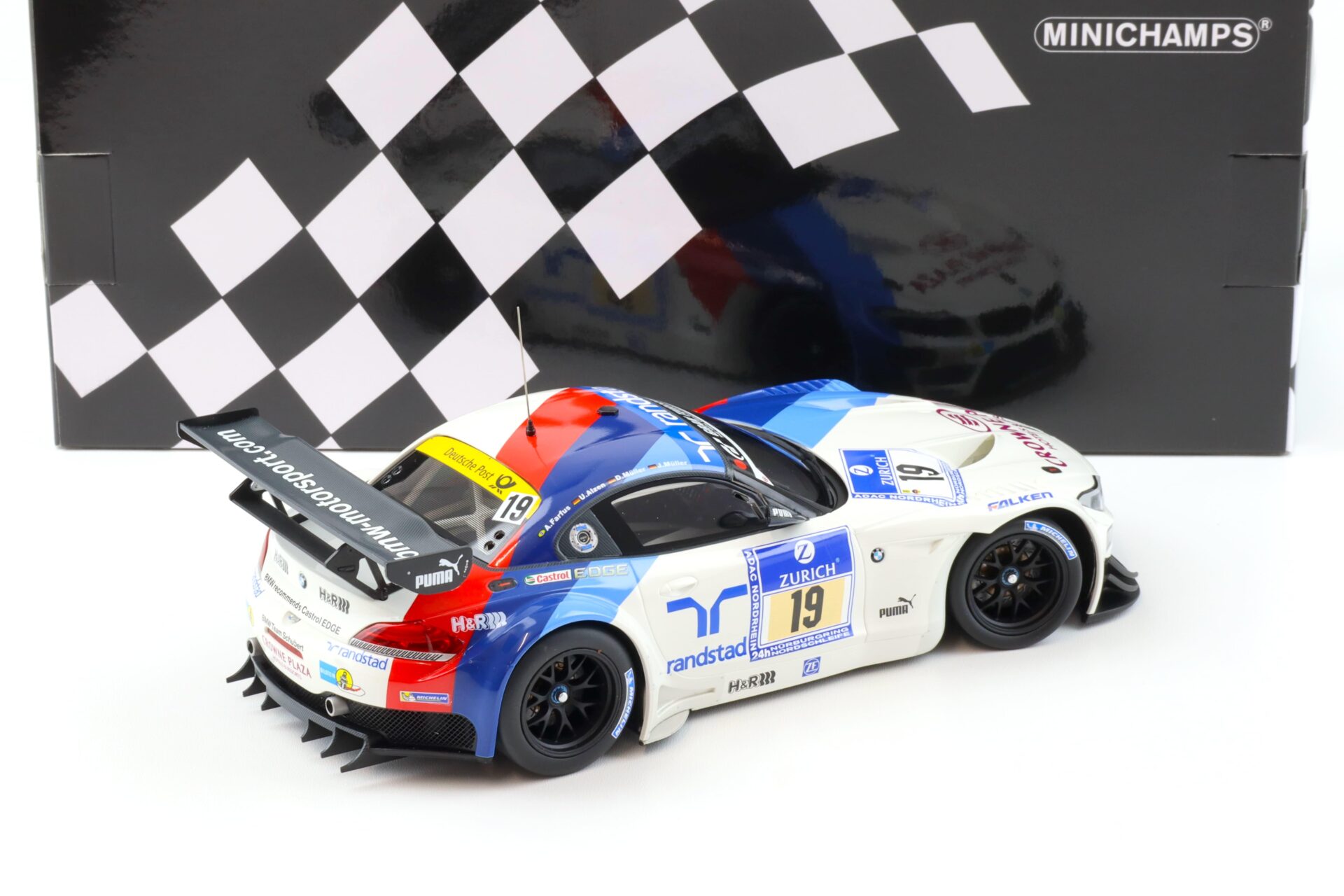 1:18 Minichamps BMW Z4 GT3 Team Schubert ADAC 24h Nürburgring 2013
