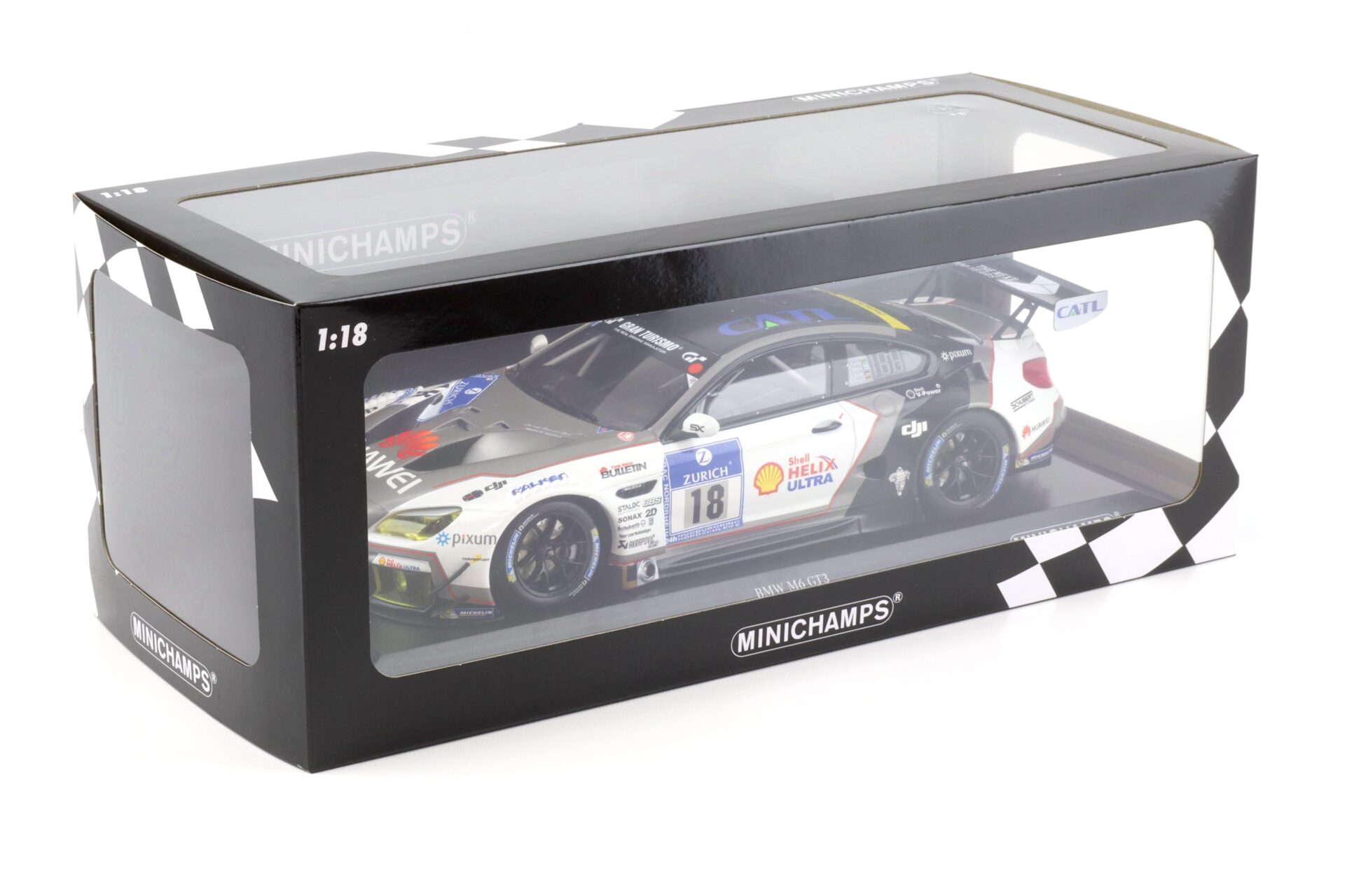 1:18 Minichamps BMW M6 GT3 Schubert Motorsport 24h Nürburgring 2016 Farfus/ Krohn