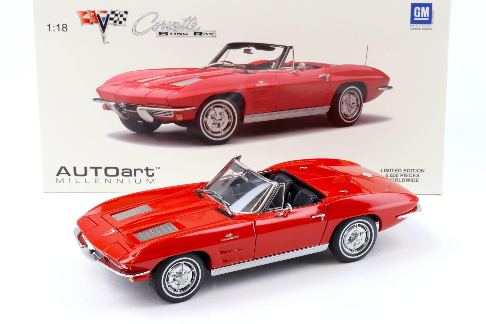 ID 91617 orig.jpg 1:18 AUTOart Chevrolet Corvette 1963 Convertible C2 Riverside red 71191