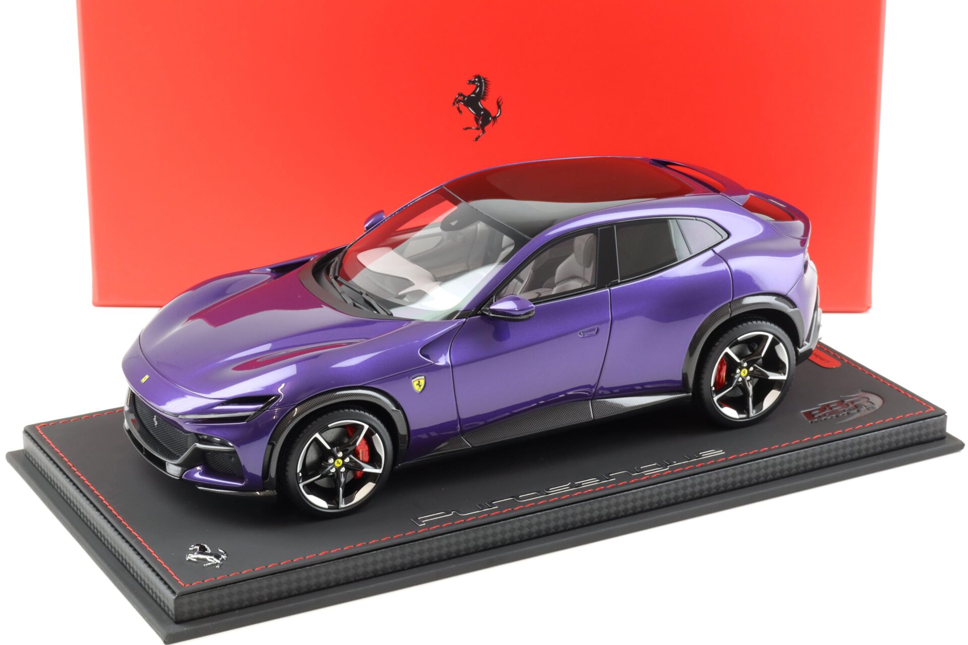 ID 91712 orig.jpg 1:18 BBR Ferrari Purosangue with Panorama roof Viola Al Humaid - Limited 49 pcs.