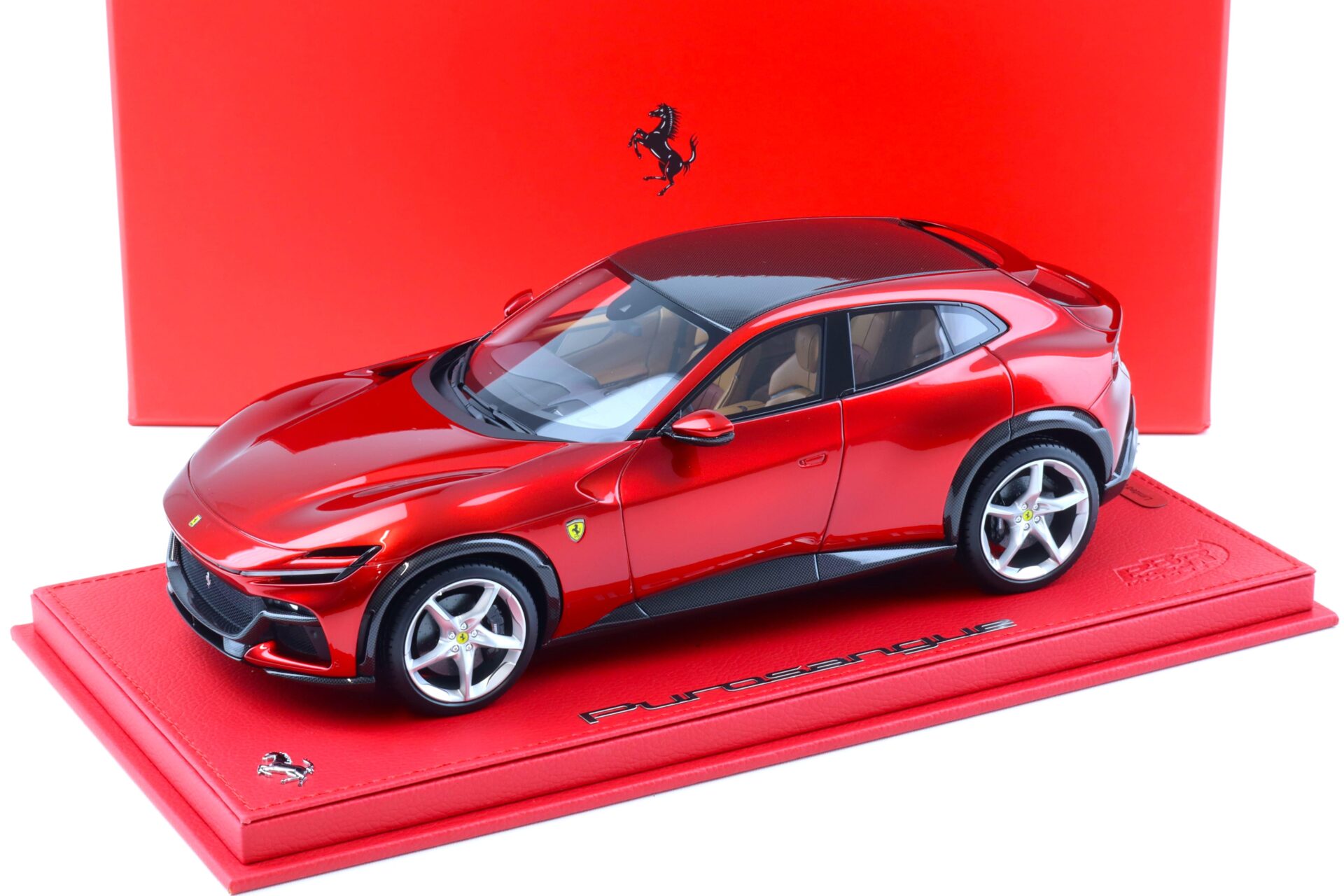 ID 91716 orig.jpg 1:18 BBR Ferrari Purosangue Rosso Portofino red/ Carbon - Limited 40 pcs.