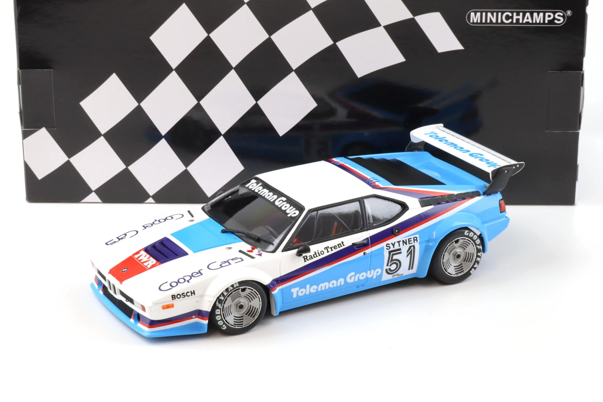 1:18 Minichamps BMW M1 Toleman Group Motorsport Sytner #51 Procar Series 1980