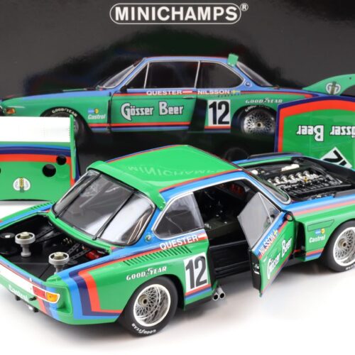 1:18 Minichamps BMW 3.5 CSL Gruppe 5 GÖSSER #12 Quester/ Nilsson 6h Zeltweg 1976