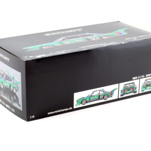 1:18 Minichamps BMW 3.5 CSL Gruppe 5 GÖSSER #12 Quester/ Nilsson 6h Zeltweg 1976