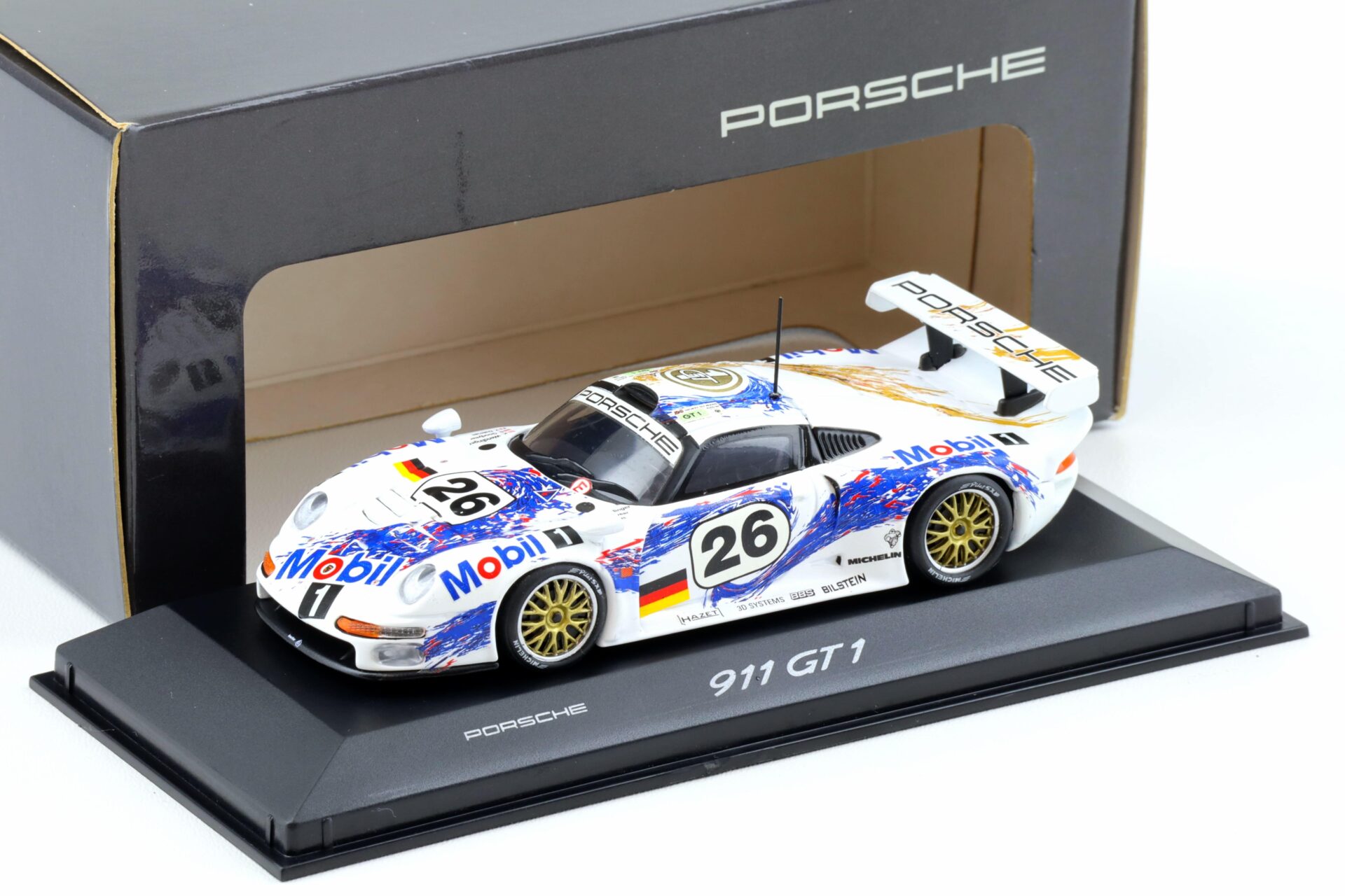1:43 Minichamps Porsche 911 (993) GT1 Le Mans 24h 1996 #26 WAP
