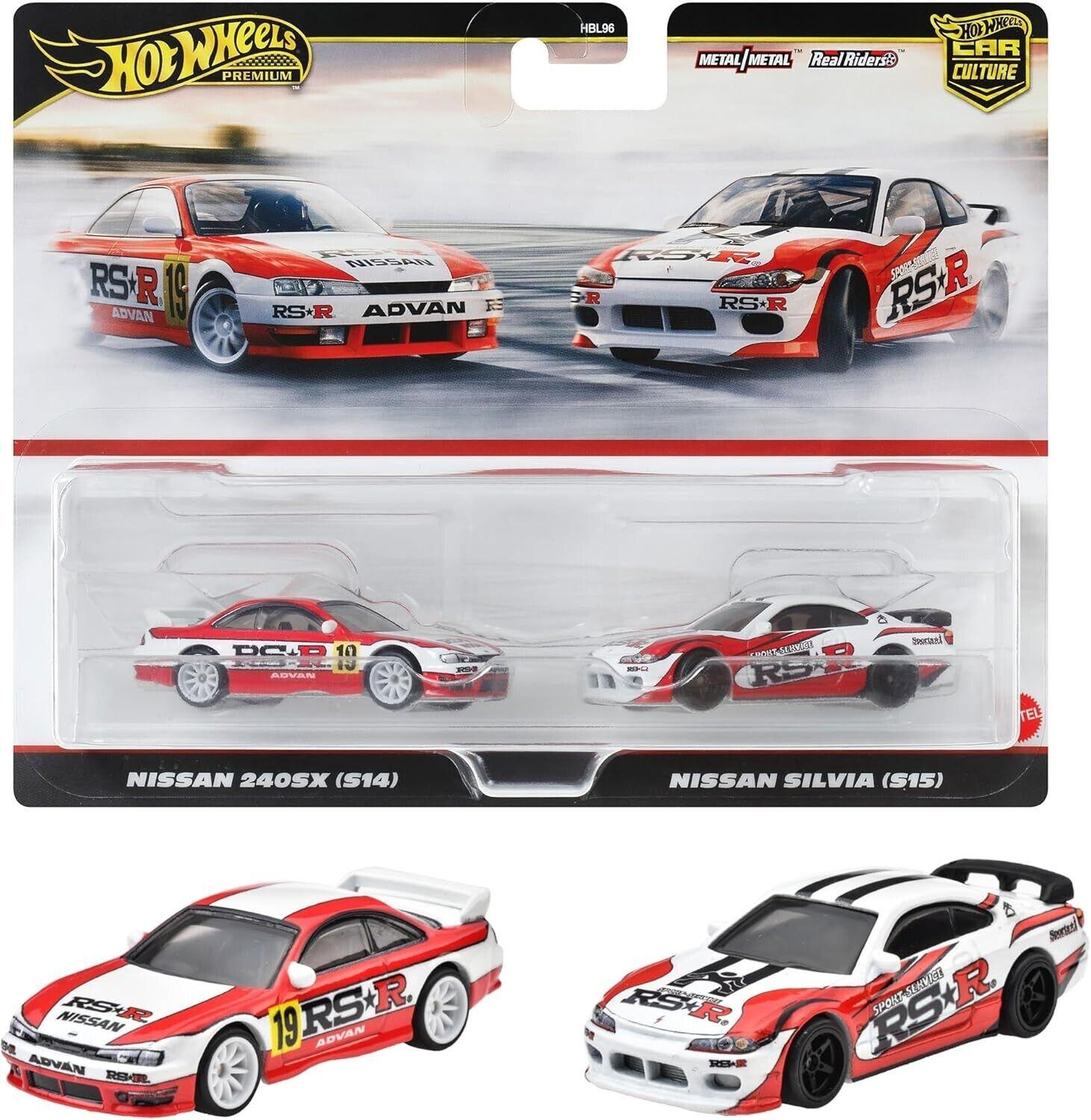 ID 92700 orig.jpg 1:64 Hot Wheels 2024 Premium 2-Pack Nissan 240SX S14 + Nissan Silvia S15 979N