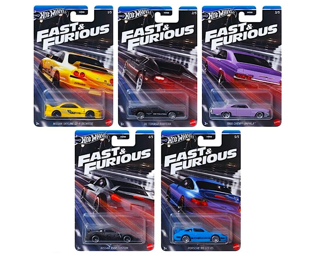 ID 92704 orig.jpg 1:64 Hot Wheels 2024 Fast & Furious Racing Series SET 5 pcs. 979G Nissan, Porsche