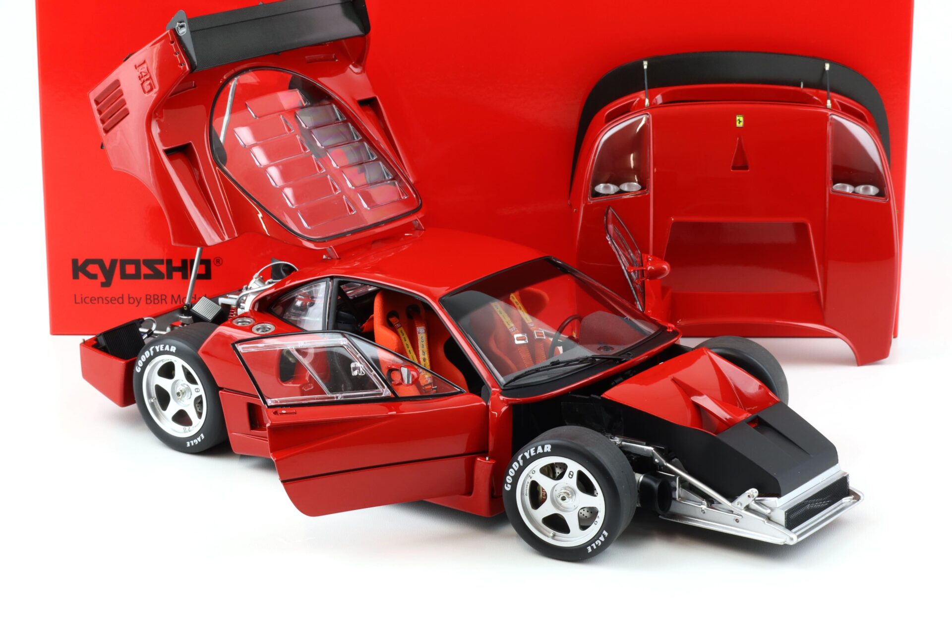 1:12 Kyosho Ferrari F40 Competizione 1989 Rosso Corsa red Diecast