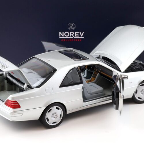 1:18 Norev Mercedes CL 600 Coupe C140 silver metallic 1997