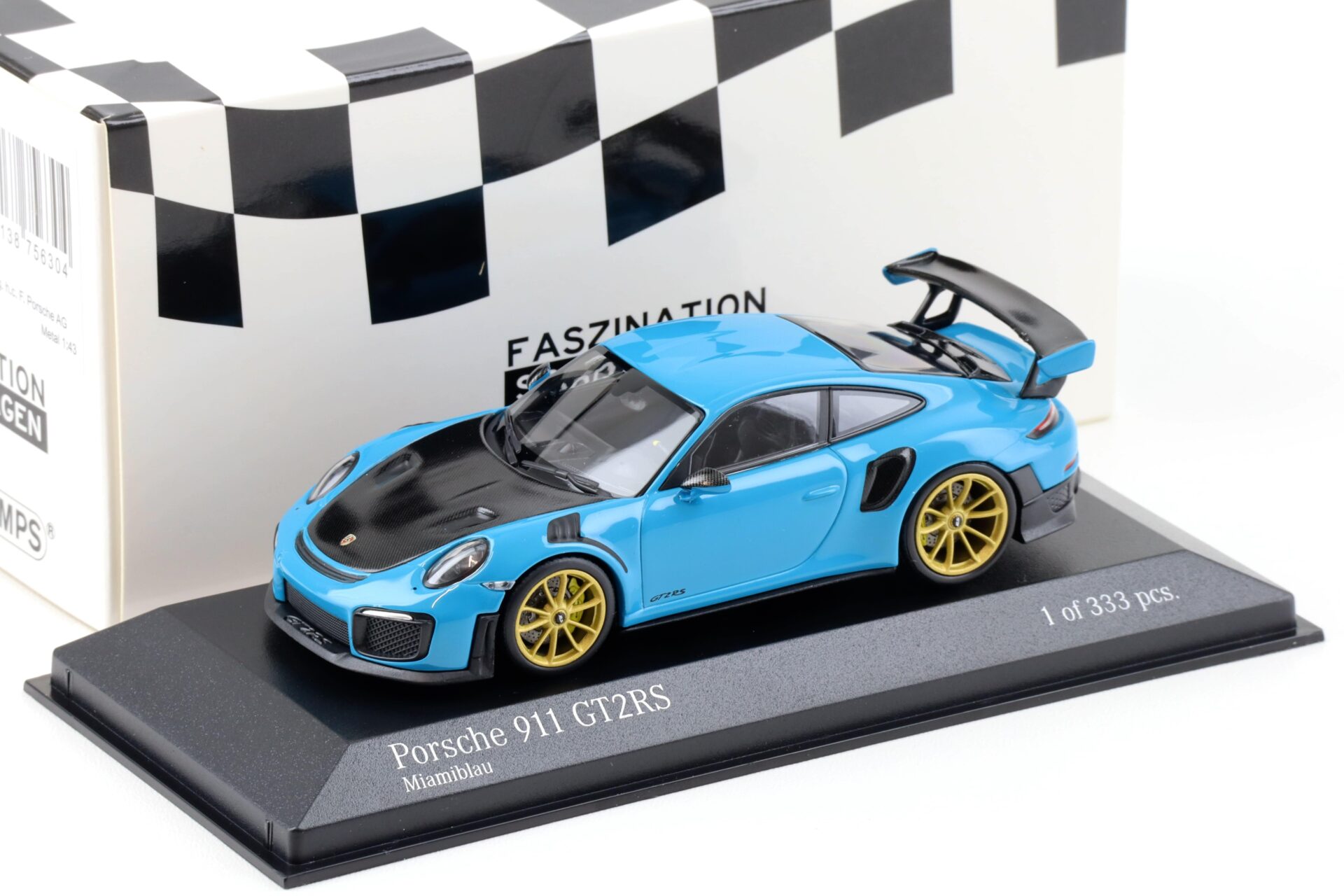 ID 93361 orig.jpg 1:43 Minichamps Porsche 911 (991.II) GT2 RS Miami blue/ gold wheels