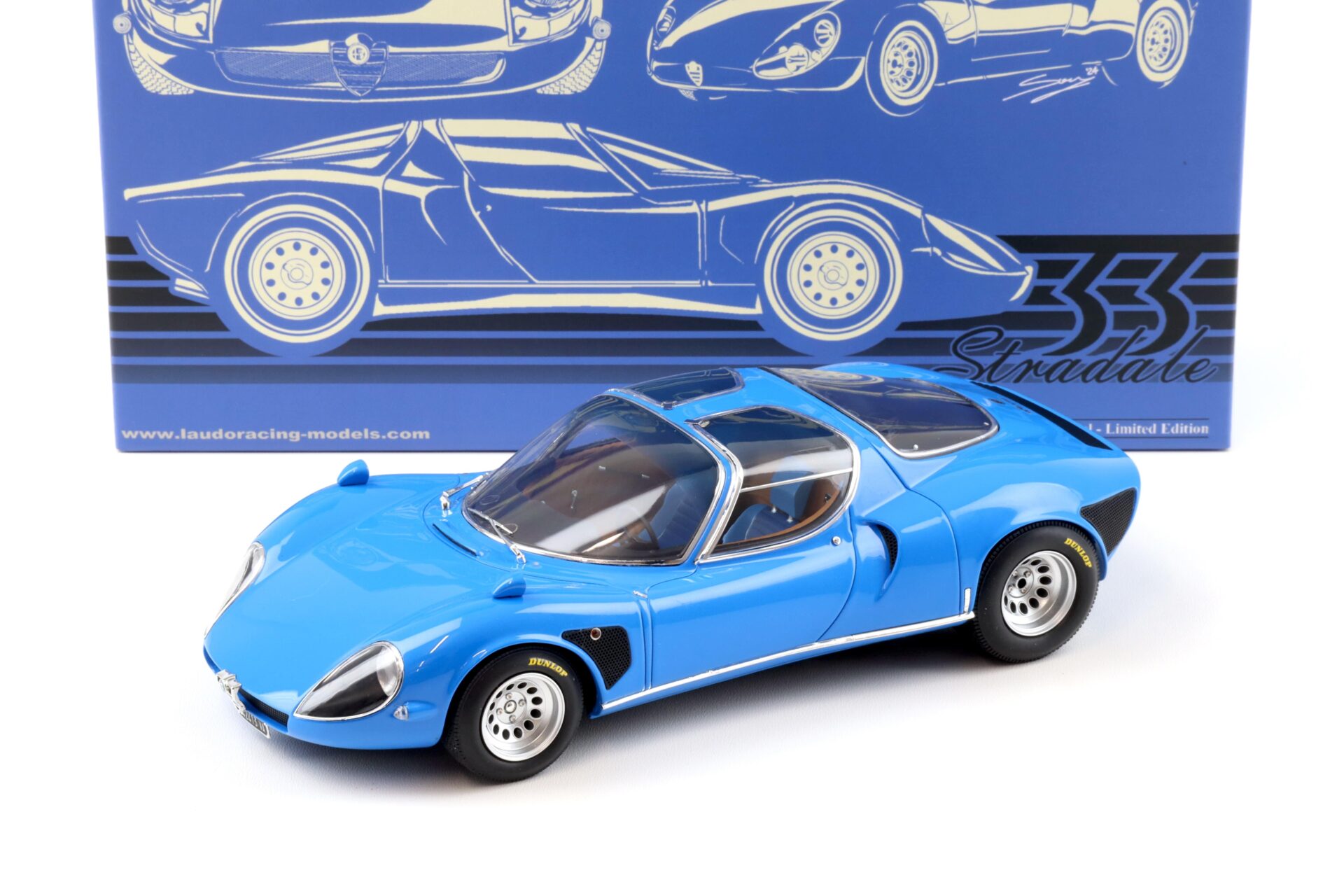 ID 93471 orig.jpg 1:18 Laudoracing-Model Alfa Romeo 33 Coupe Stradale D Version Blue Telaio