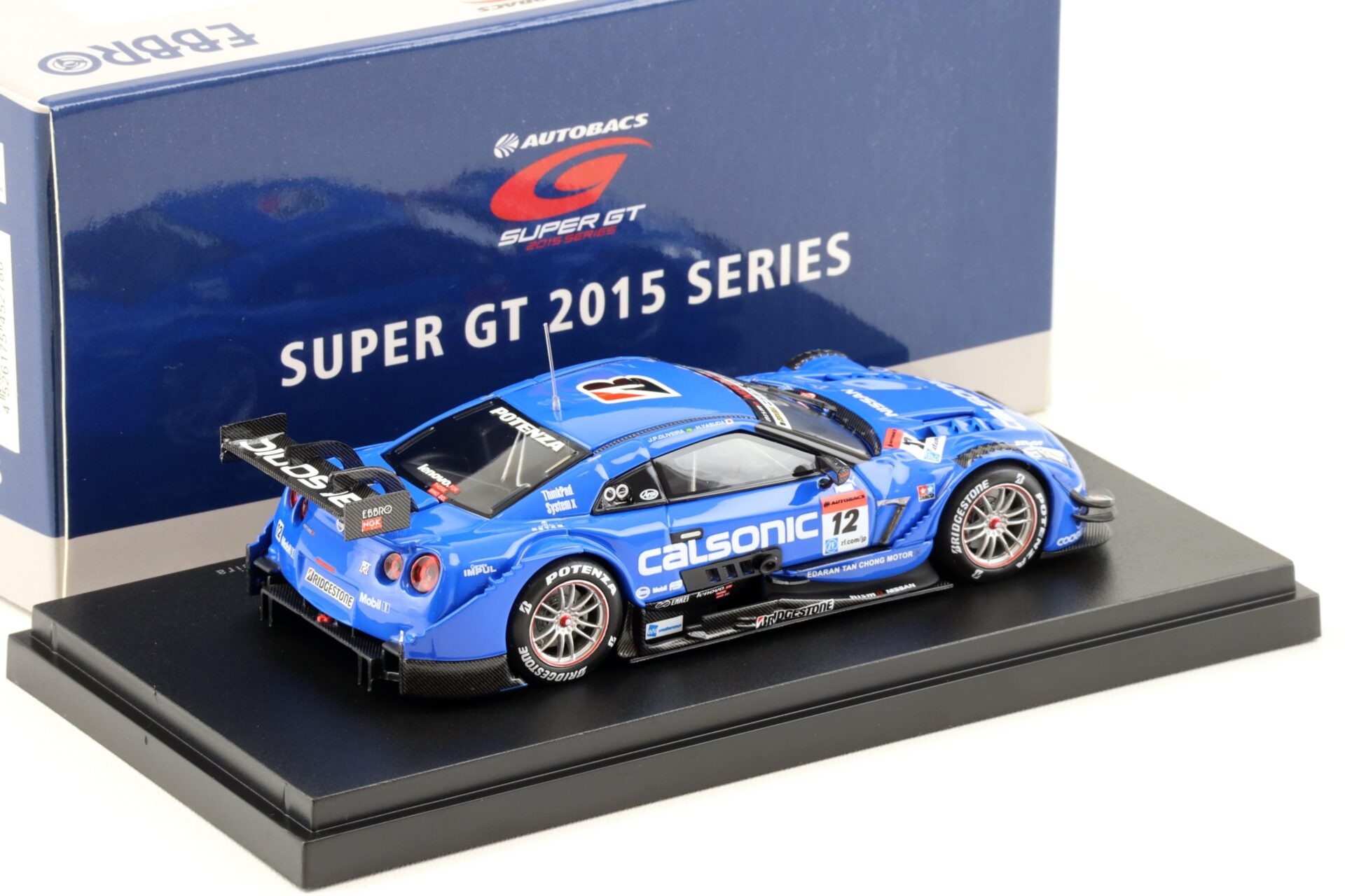 1:43 Ebbro Nissan GT-R Super GT500 Rd.1 Okayama 2015 Calsonic Impul #12