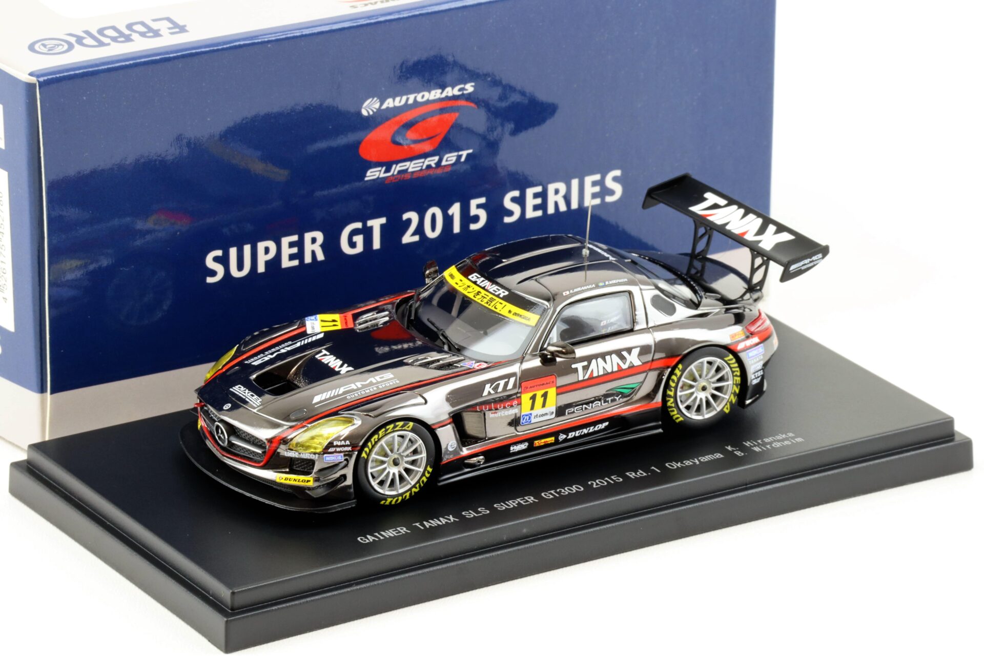 ID 93678 orig.jpg 1:43 Ebbro Mercedes SLS Super GT300 Rd.1 Okayama 2015 GAINER TANAX #11