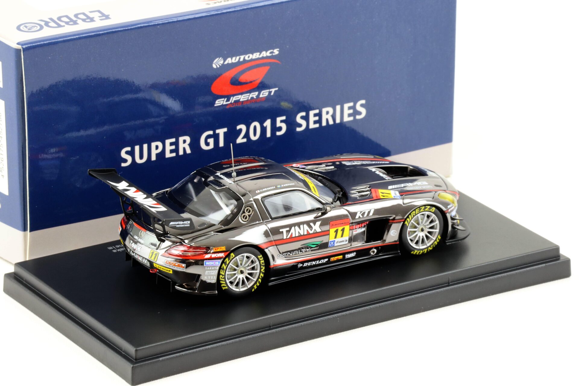 1:43 Ebbro Mercedes SLS Super GT300 Rd.1 Okayama 2015 GAINER TANAX #11
