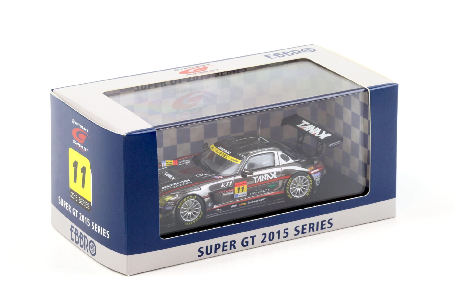 1:43 Ebbro Mercedes SLS Super GT300 Rd.1 Okayama 2015 GAINER TANAX #11