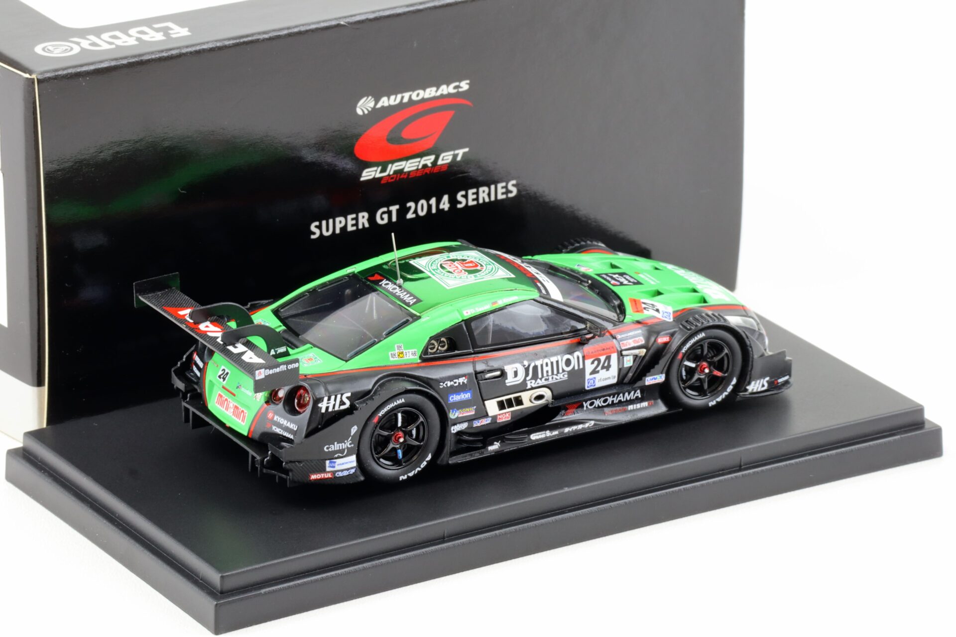 1:43 Ebbro Nissan GT-R Super GT500 Rd.2 Fuji 2014 D´station ADVAN #24 Low down force