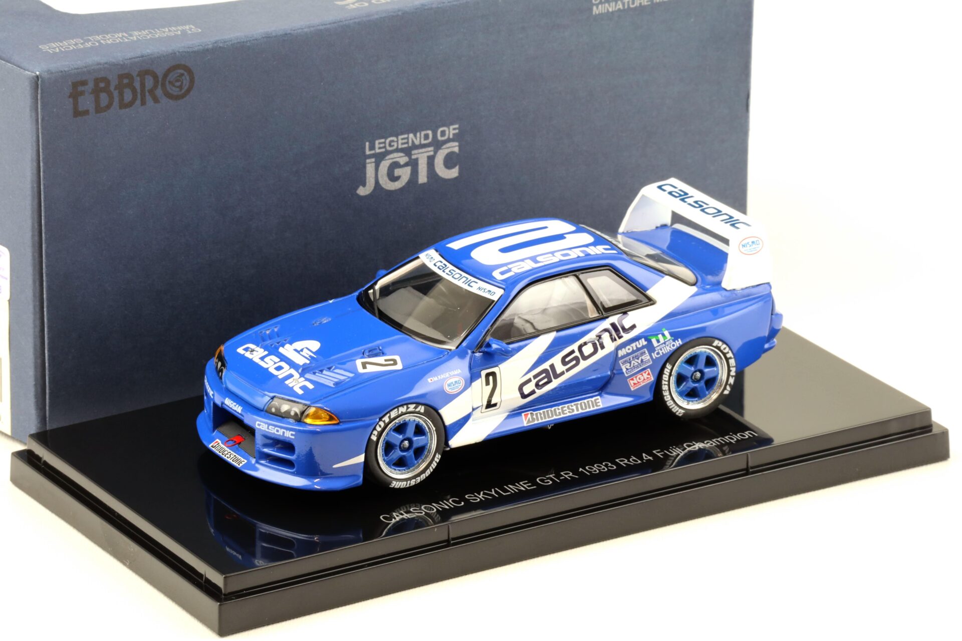 1:43 Ebbro Nissan Skyline GT-R R32 Calsonic Skyline 1993 Rd.4 Fuji Champion #2