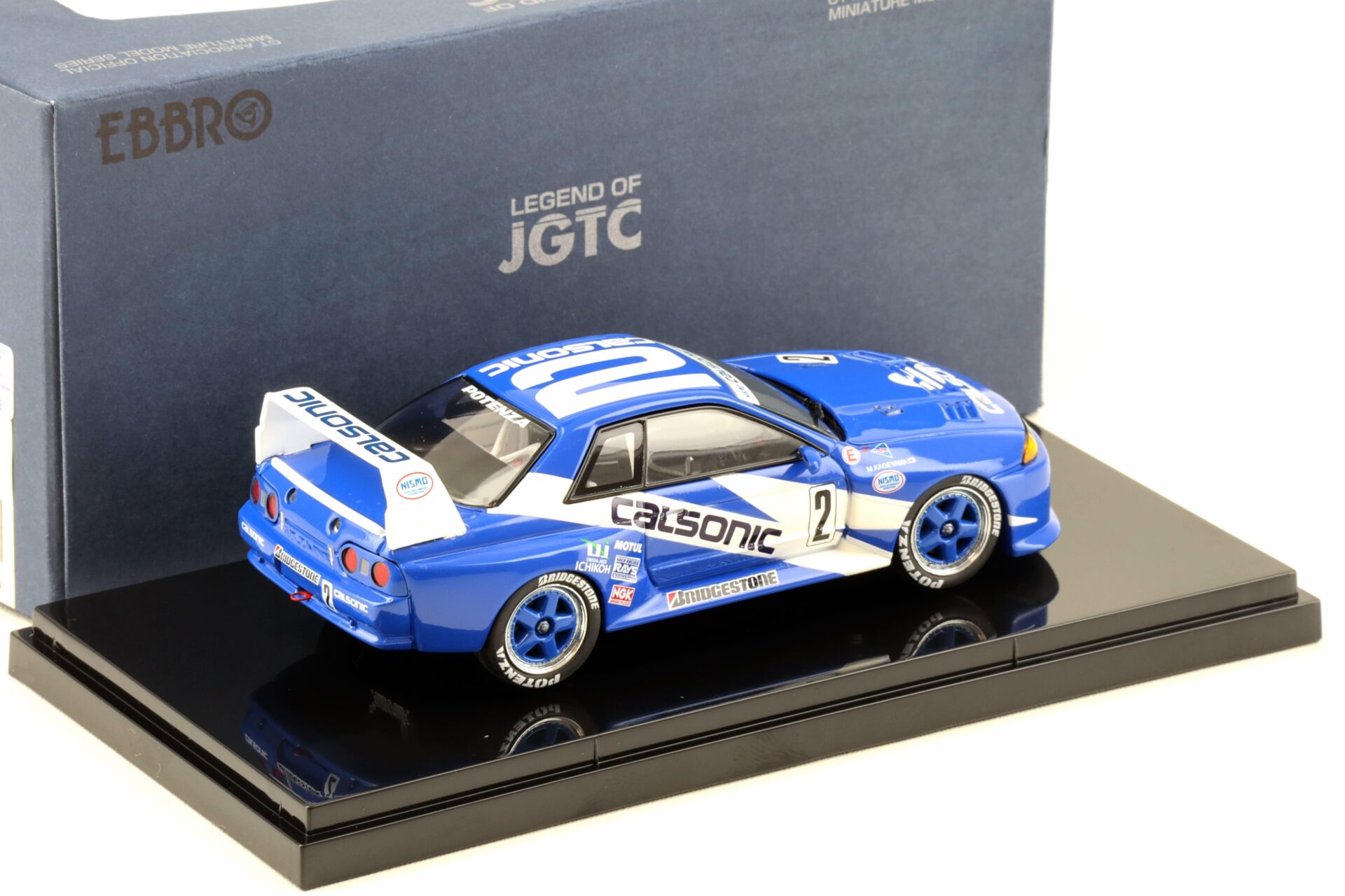 1:43 Ebbro Nissan Skyline GT-R R32 Calsonic Skyline 1993 Rd.4 Fuji Champion #2