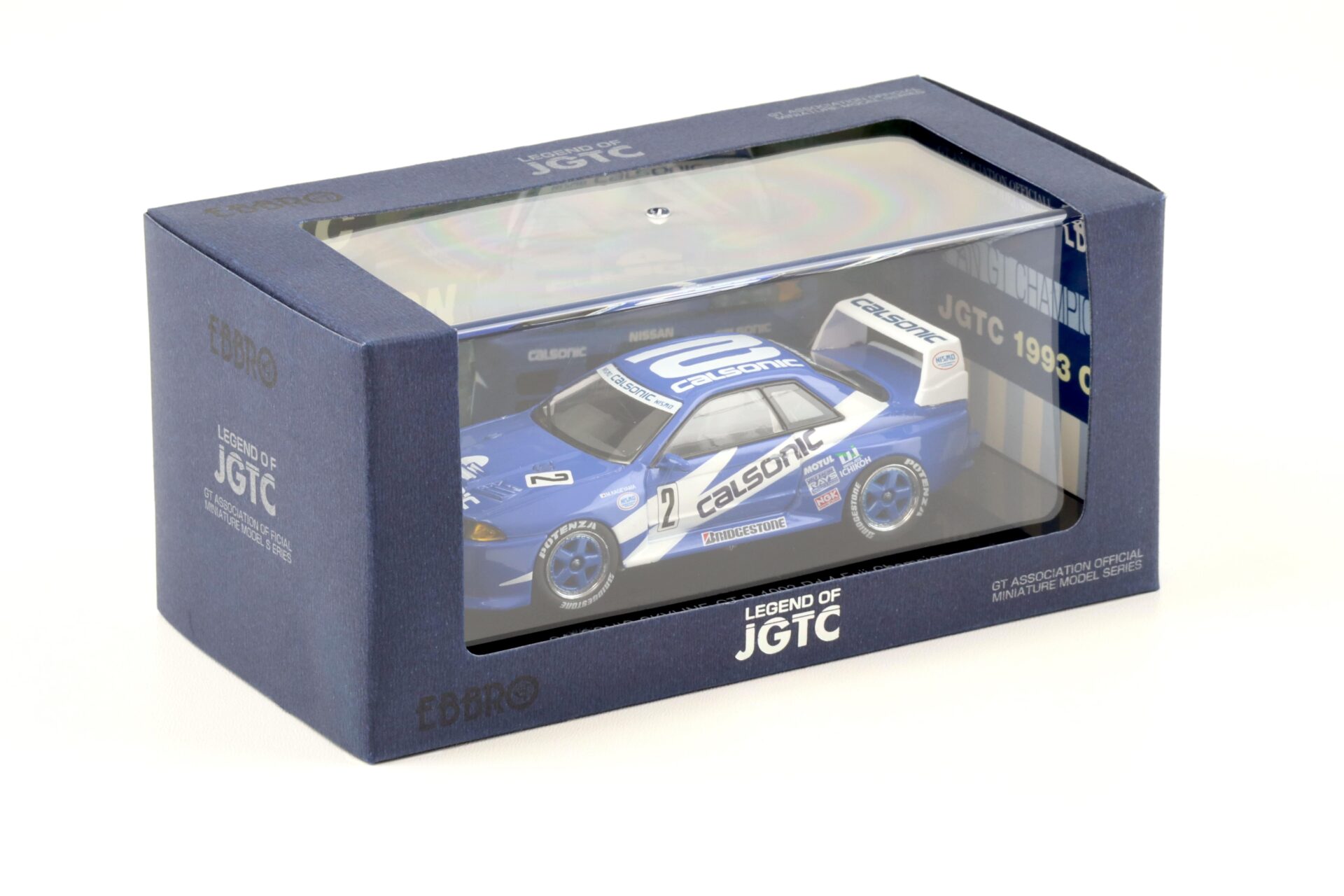 1:43 Ebbro Nissan Skyline GT-R R32 Calsonic Skyline 1993 Rd.4 Fuji Champion #2