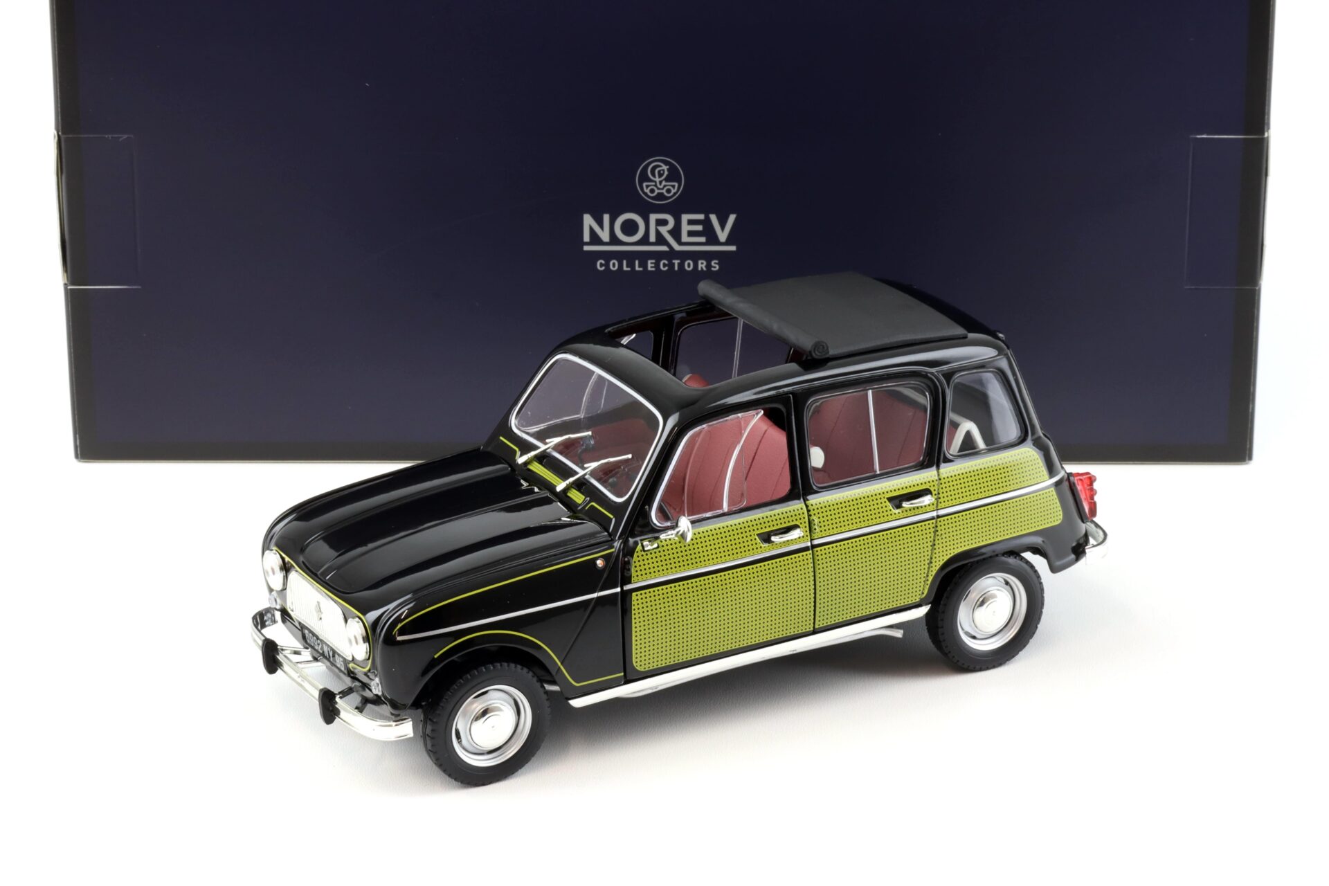 ID 93761 orig.jpg 1:18 Norev Renault 4 Parisienne 1963 black / yellow - Limited 200 pcs.