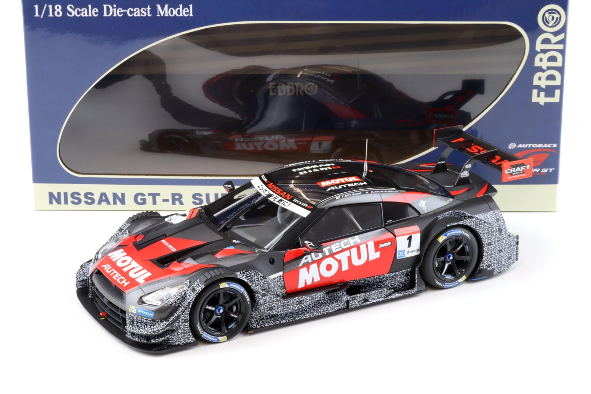 ID 93973 orig.jpg 1:18 Ebbro Nissan GT-R Super GT500 2015 Okayama Test #1 MOTUL AUTECH