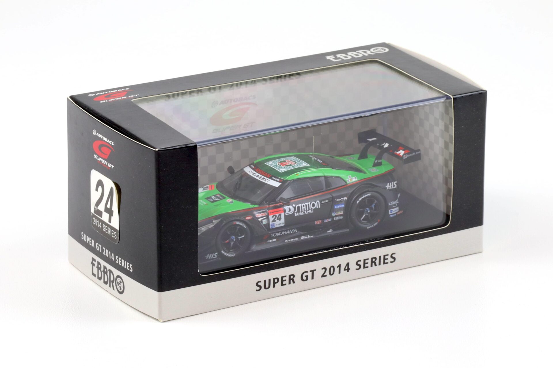 1:43 Ebbro Nissan GT-R Super GT500 DÂ´Station ADVAN GT-R 2008 #24 Krumm/ Sasaki
