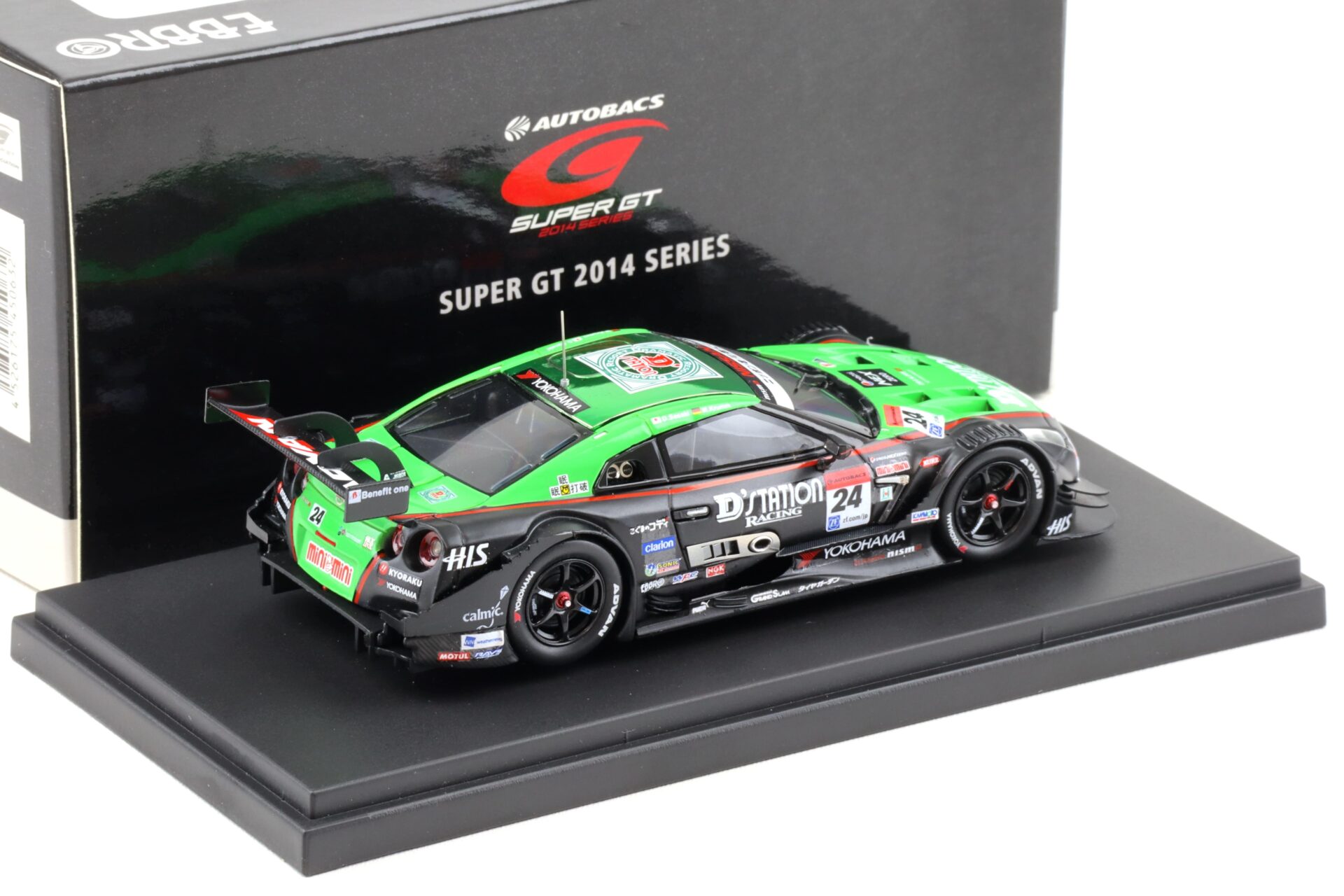 1:43 Ebbro Nissan GT-R Super GT500 DÂ´Station ADVAN GT-R 2008 #24 Krumm/ Sasaki
