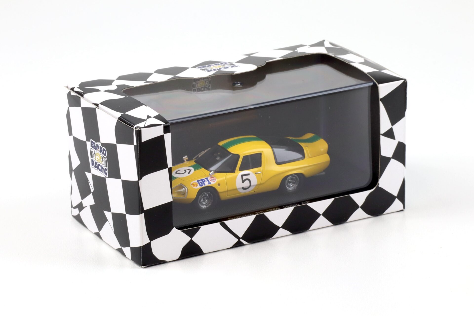 1:43 Ebbro Daihatsu P3 Japan GP 1966 #5 Takao Yoshida yellow/ green