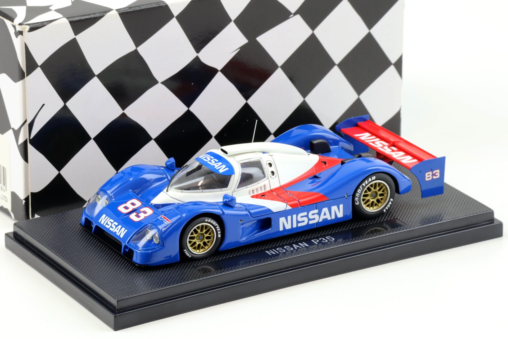 1:43 Ebbro Nissan P35 Prototype Le Mans 1992 O´Connell #83 blue
