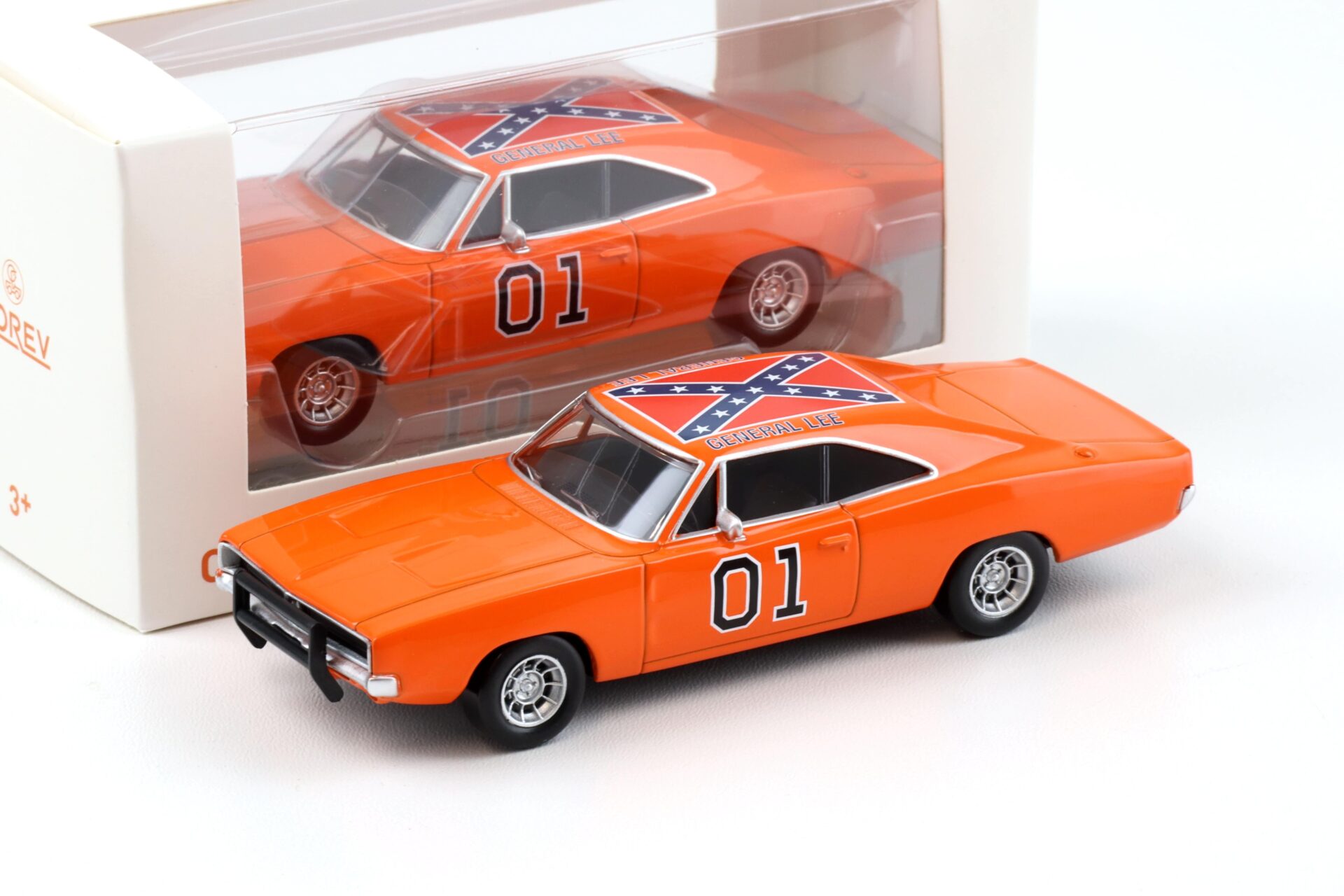 ID 94800 orig.jpg 1:43 Norev Jet Car 1969 Dodge Charger General Lee orange 950003