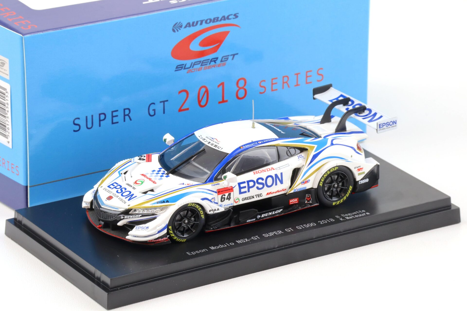 ID 94830 orig.jpg 1:43 Ebbro Honda NSX-GT Super GT500 EPSON Modulo NSX-GT 2018 #64 Baguette