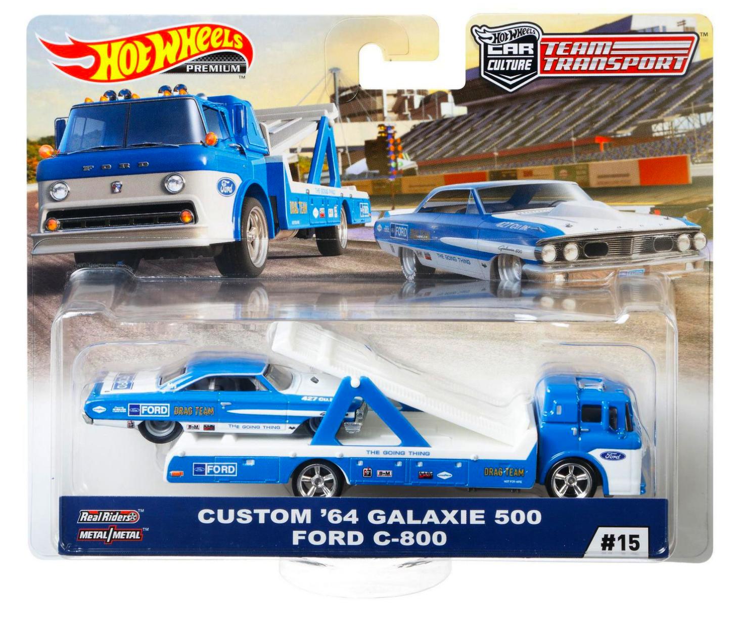 ID 95039 orig.jpg 1:64 Hot Wheels Team Transport Car Culture Custom Ford Galaxie 500 + Ford C-800