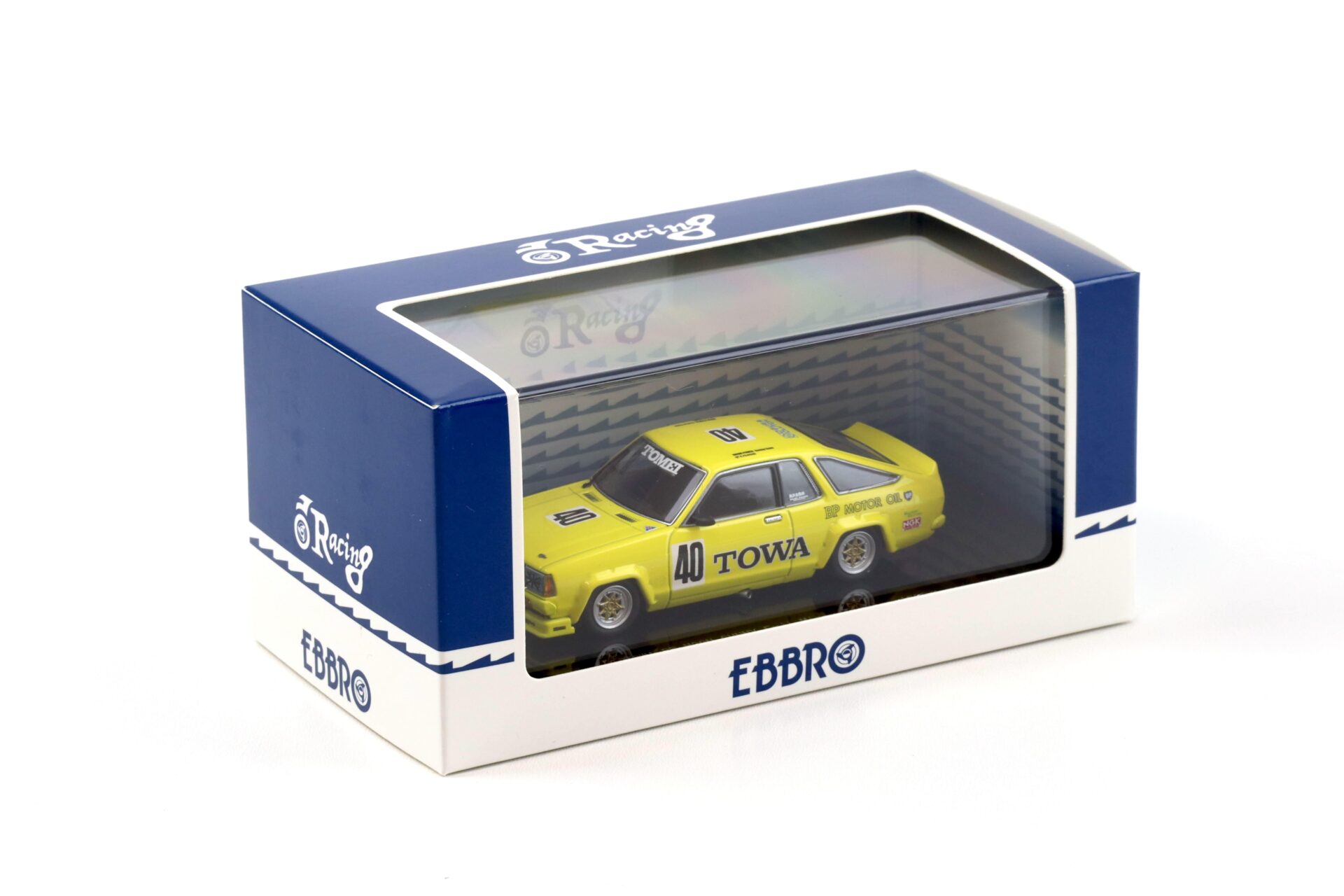 1:43 Ebbro Nissan Sunny TOWA BP MOON Sunny Fuji Minor Touring 1989
