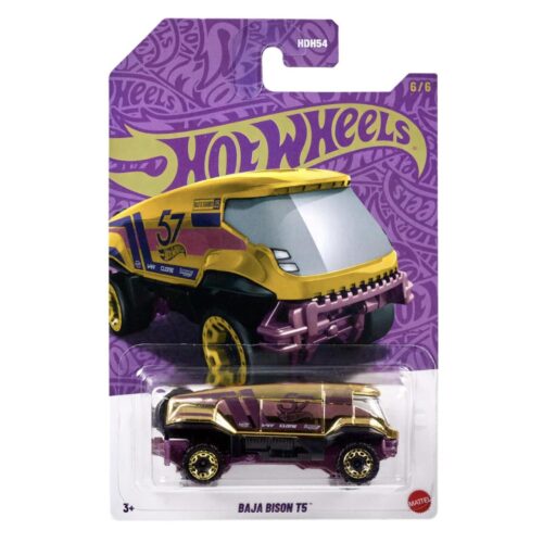 1:64 Hot Wheels 2024 Pearl & Chrome 57th Anniversary HDH54-979G CHASE BAJA Bison T5