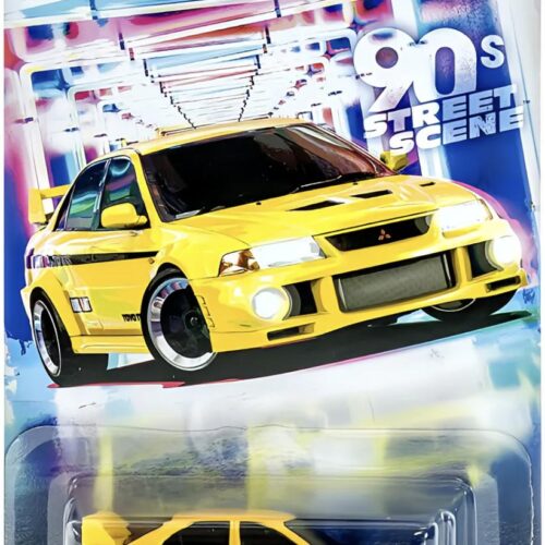 1:64 Hot Wheels 2024 90Â´s Street Scene JDY83-979A Mitsubishi Lancer Evolution VI yellow