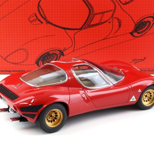 1:12 Laudoracing-Model Alfa Romeo 33 Coupe Stradale Prototype 1967 Museums Version red