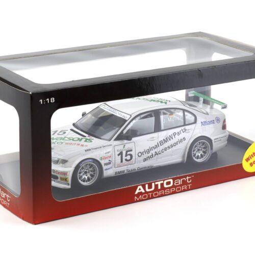 1:18 AUTOart BMW 320i (E46) Macau Guia Race 2004 Winner #15 J.Müller 80449 - Image 4