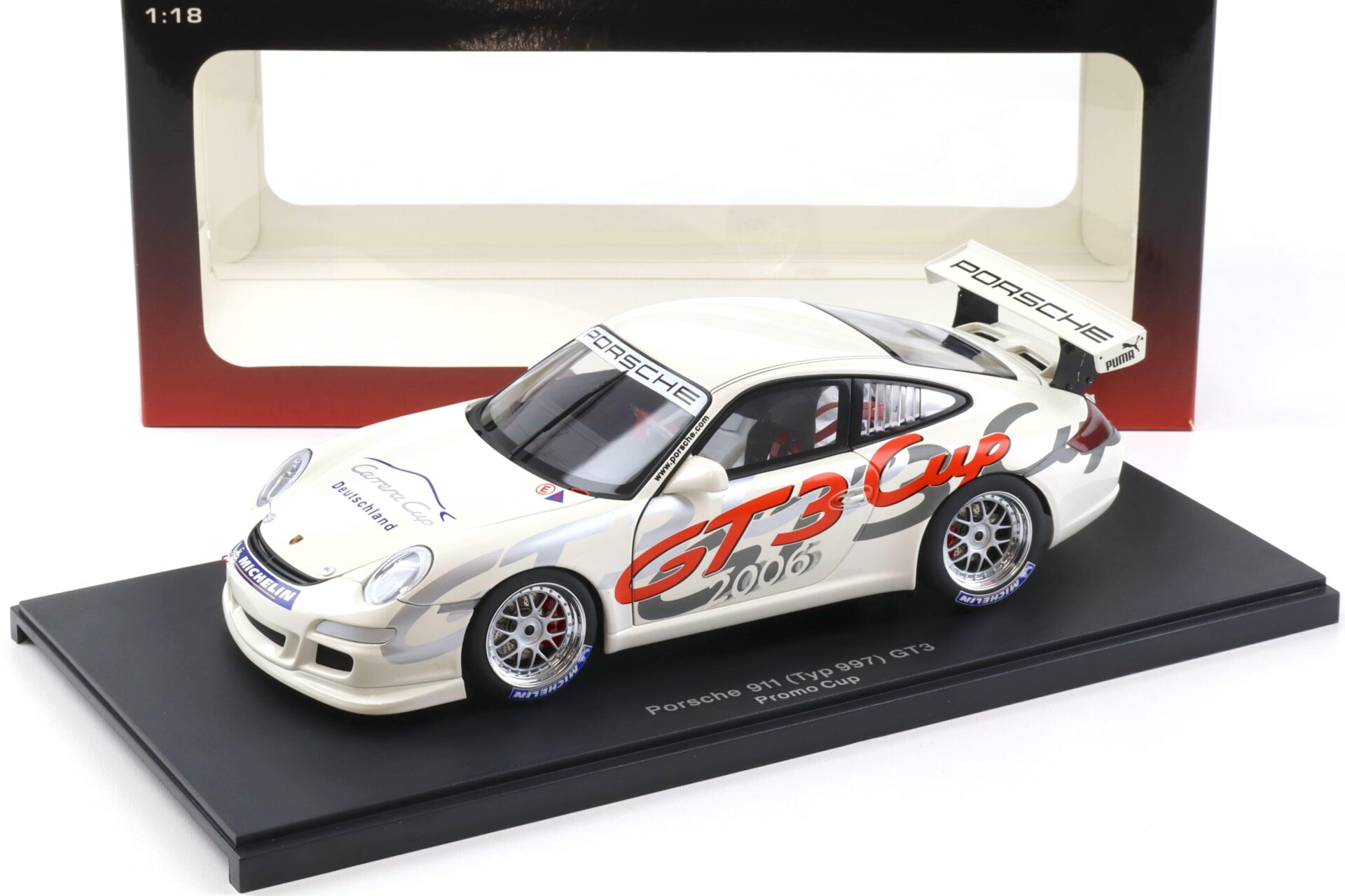 1:18 AUTOart Porsche 911 997 GT3 CUP 2006 Promo Cup Livery white 80681