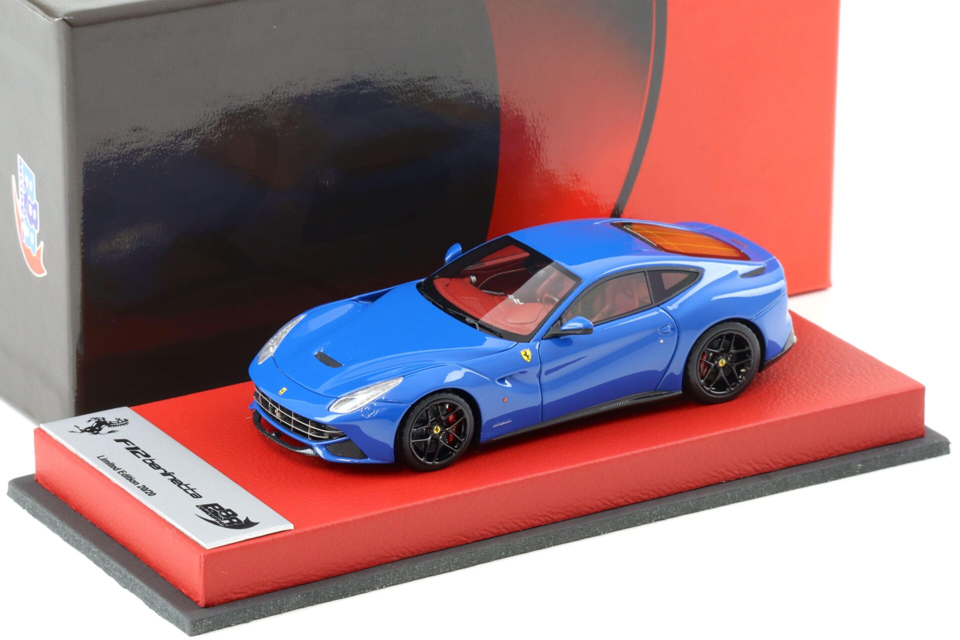 ID 96760 orig.jpg 1:43 BBR Ferrari F12 Berlinetta Azzurro Dino/ red Base - Limited 20 pcs.