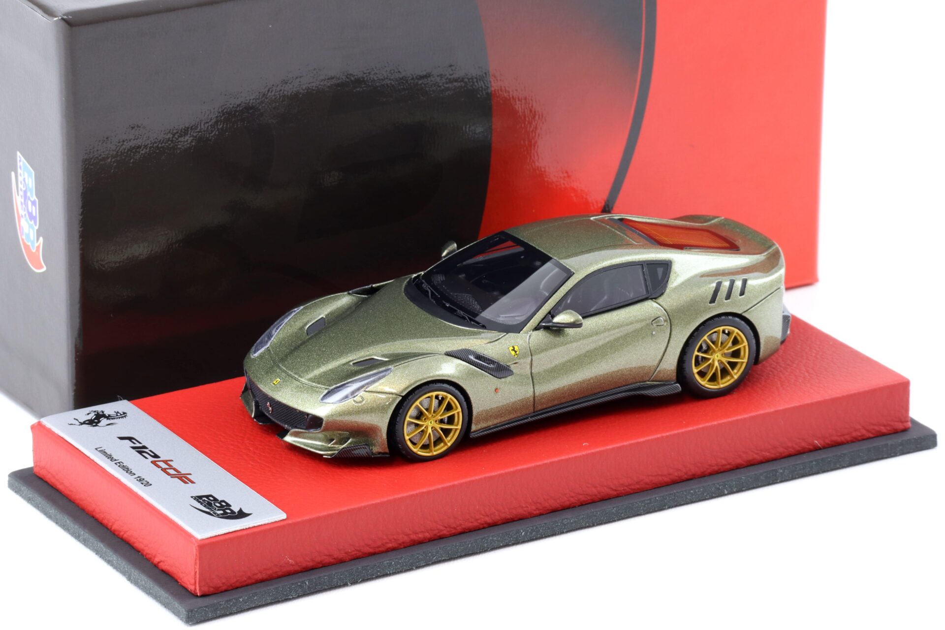 ID 96777 orig.jpg 1:43 BBR Ferrari F12 TDF Verde Masoni gloss / red Base - Limited 20 pcs.