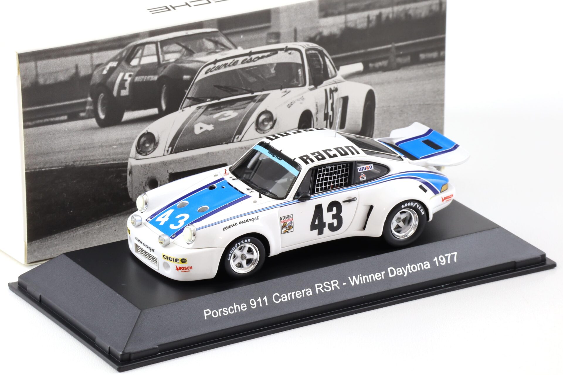 ID 97060 orig.jpg 1:43 Spark Porsche 911 Carrera RSR Winner Daytona 1977 Racon #43 MAP Porsche Museum