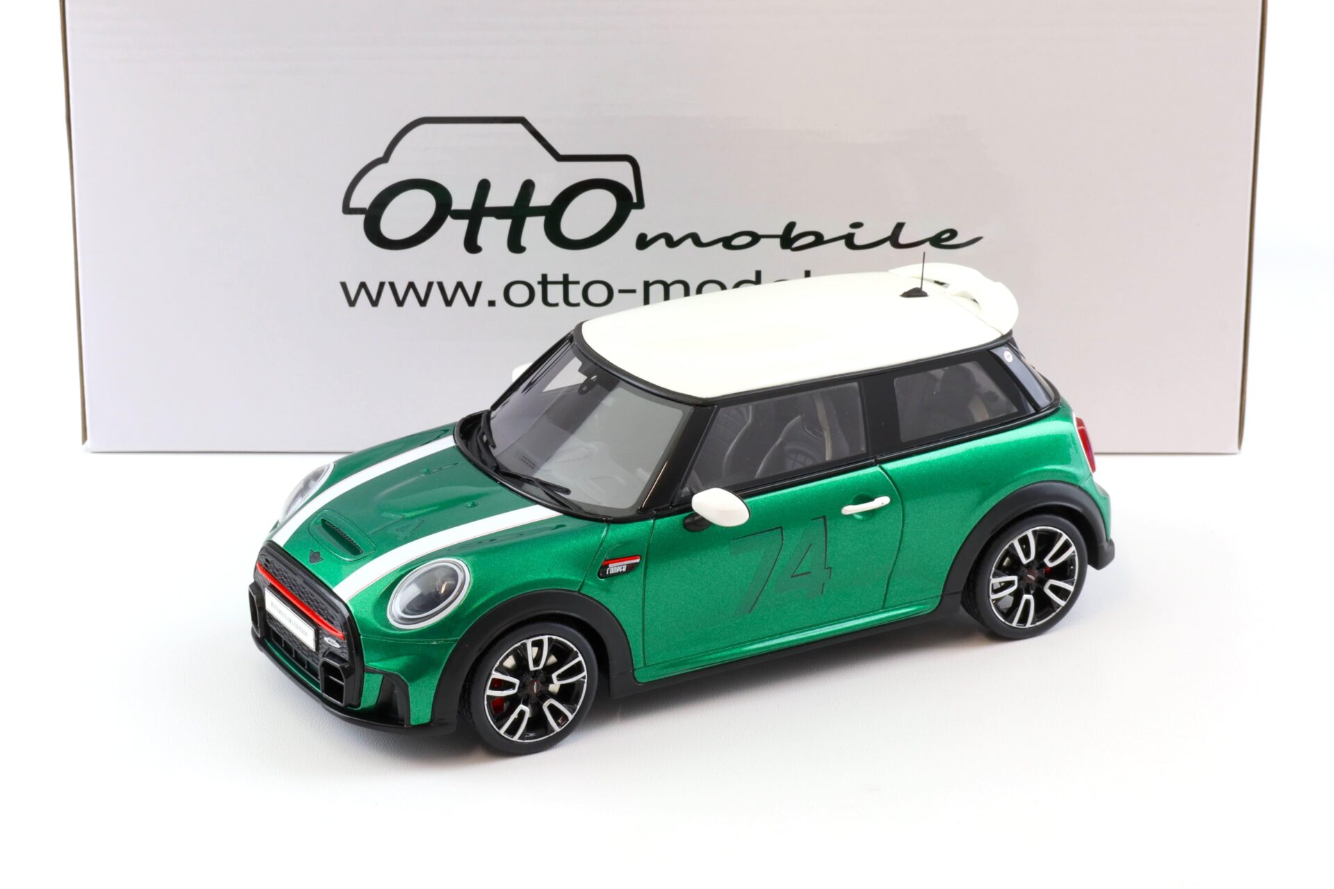 ID 97191 orig.jpg 1:18 OTTO mobile OT1098 Mini Cooper S F56 JCW John Cooper Works 2021 green metallic