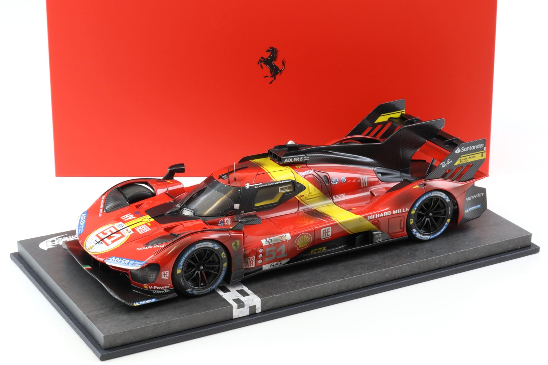 ID 97349 orig.jpg 1:18 BBR Ferrari 499P Winner Le Mans 2023 #51 End of Race Dirty Version - Limited 499 pcs.