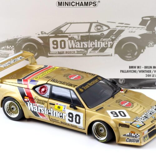 1:18 Minichamps BMW M1 Brun Motorsport #90 Warsteiner 24h Le Mans 1983 Pallavicini - Image 2