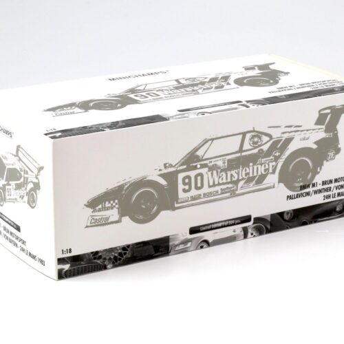 1:18 Minichamps BMW M1 Brun Motorsport #90 Warsteiner 24h Le Mans 1983 Pallavicini - Image 5