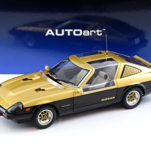 1:18 AUTOart Nissan Fairlady 280Z (S130) SEIBU-KEISAZU Super Z gold/ black 77476 - Image 1