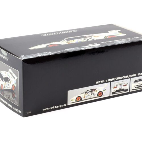 1:18 Minichamps BMW M1 Procar München v.Bayern/ Oberdorfer 24h Le Mans 1981