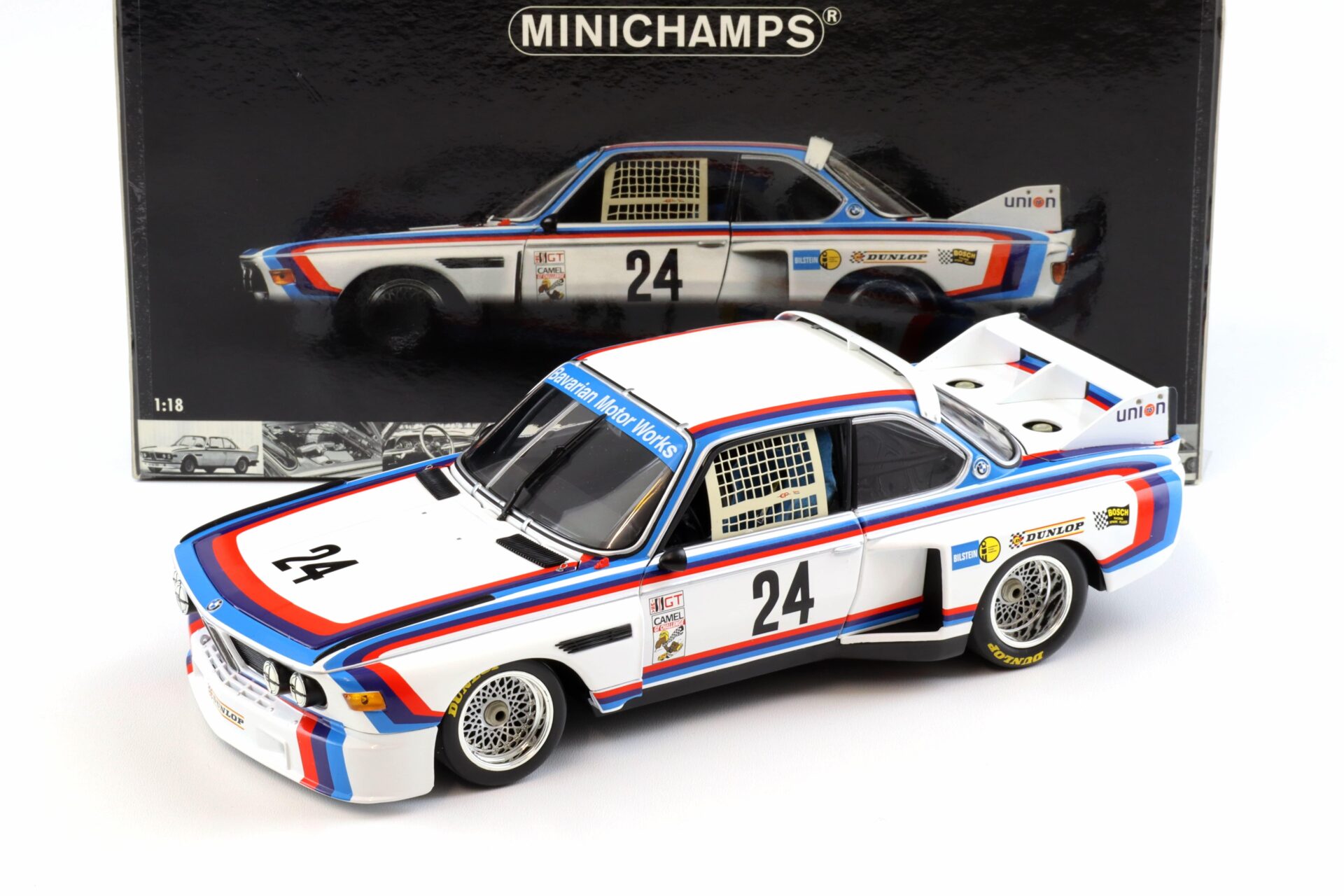 ID 98242 orig 1.jpg 1:18 Minichamps BMW 3.5 CSL 6H Riverside 1975 S.Posey/ Redman #24
