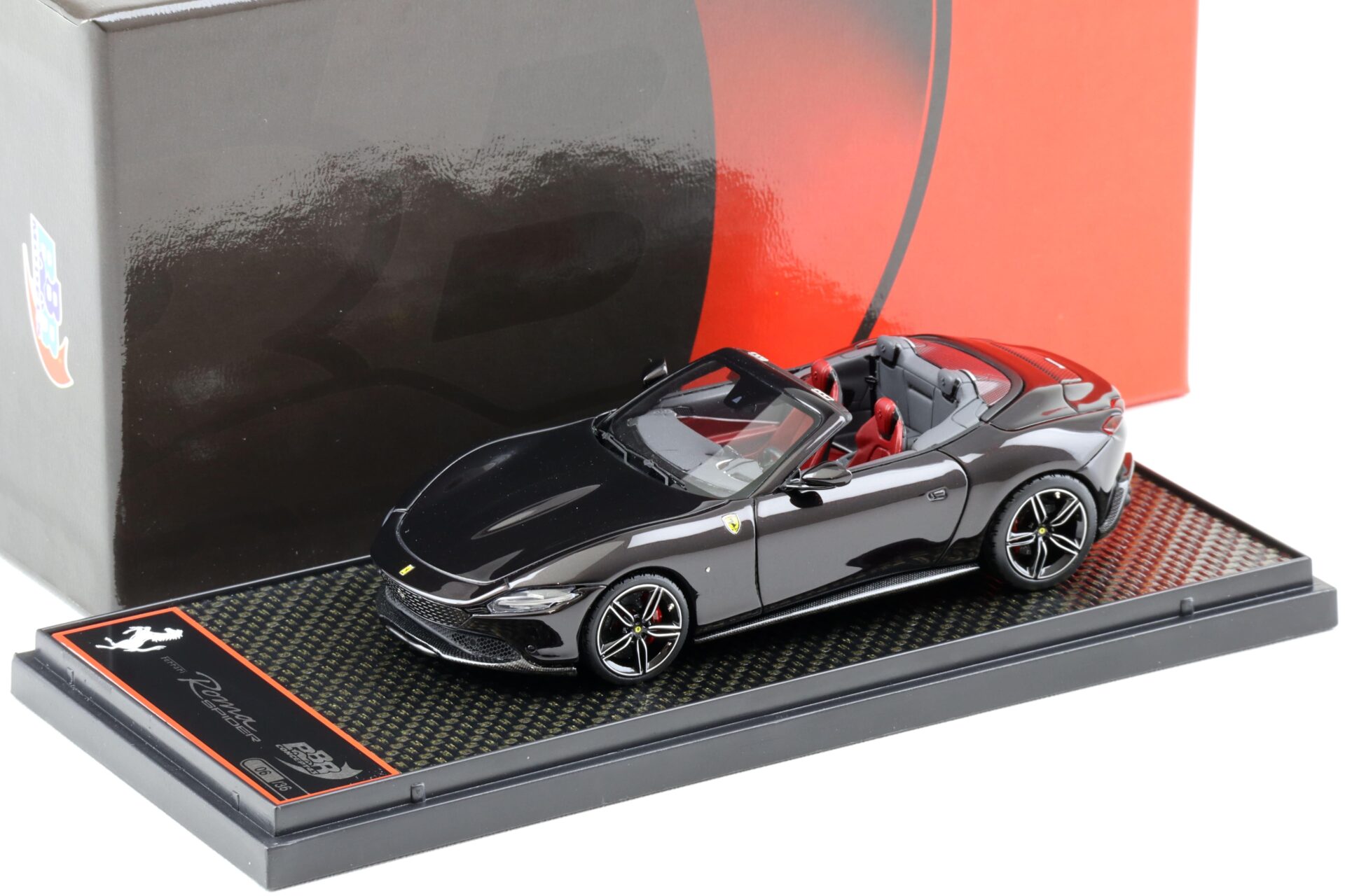 ID 98413 orig.jpg 1:43 BBR Ferrari Roma Spider Nero Purosangue black - Limited 36 pcs.
